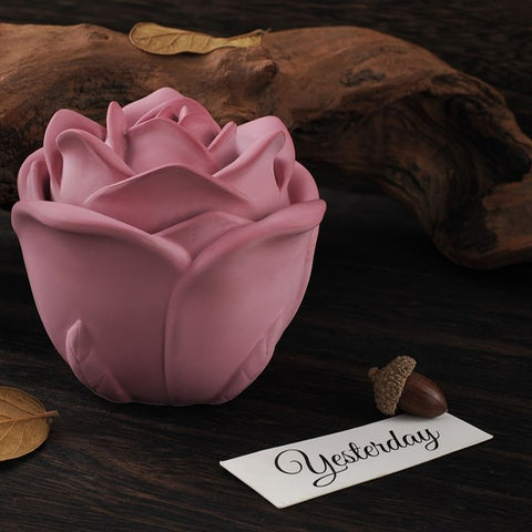 Blooming Rose Cement Holder/ Jar