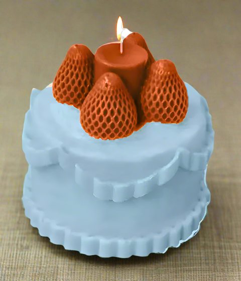 Strawberry Cake Candle