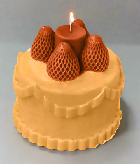 Strawberry Cake Candle