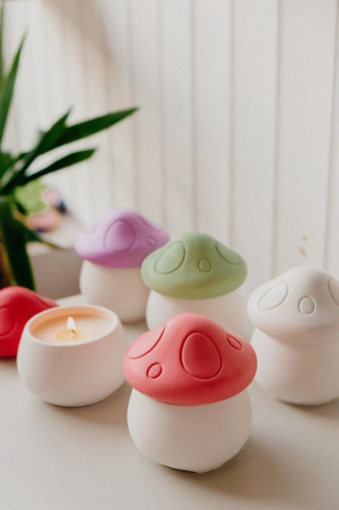 Mushroom Candle in Reusable Jar