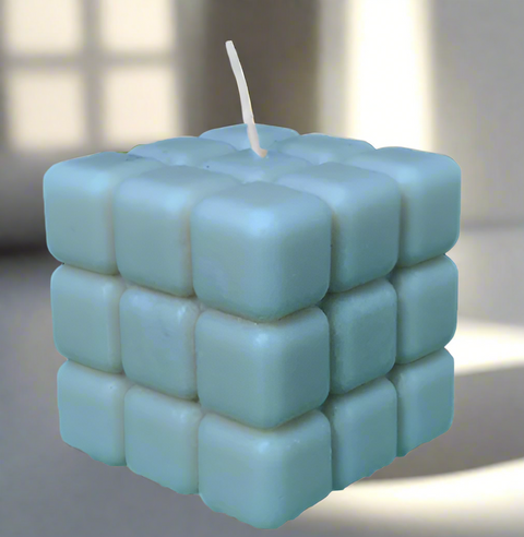 Vibrant Cube Candle