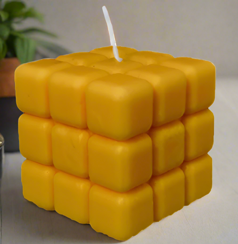 Vibrant Cube Candle