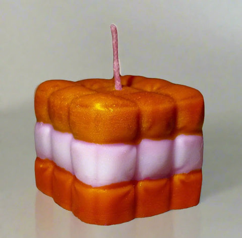 Whimsical Cube Candle