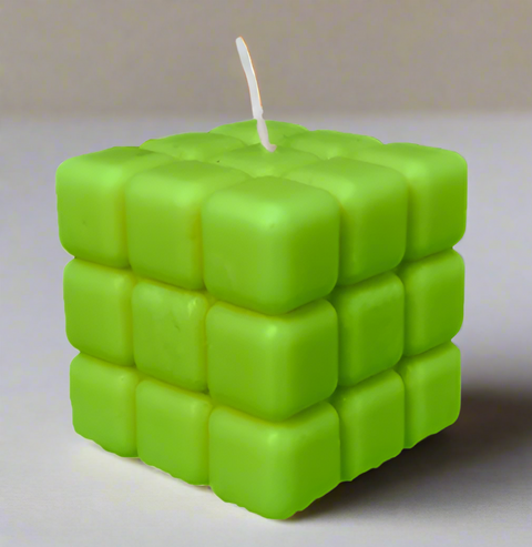 Vibrant Cube Candle