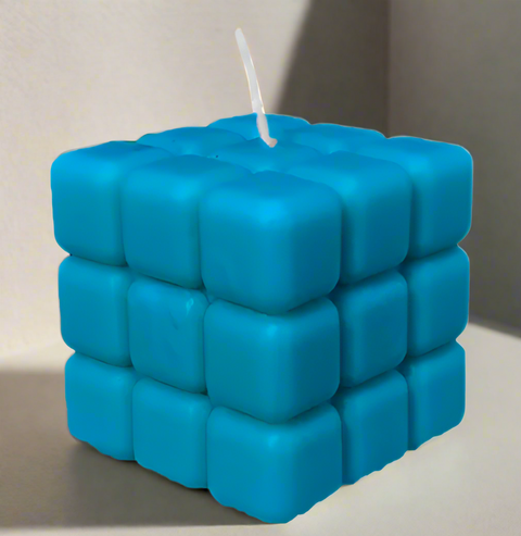 Vibrant Cube Candle